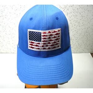 PFG Fish Flag Snapback Cap Blue/White